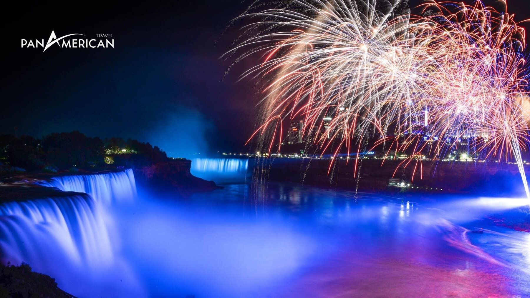 Bắn pháo hoa tại thác Niagara