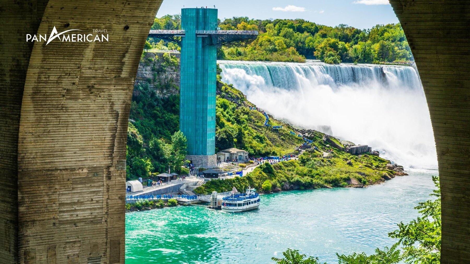 Thác Niagara từ bờ của nước Mỹ