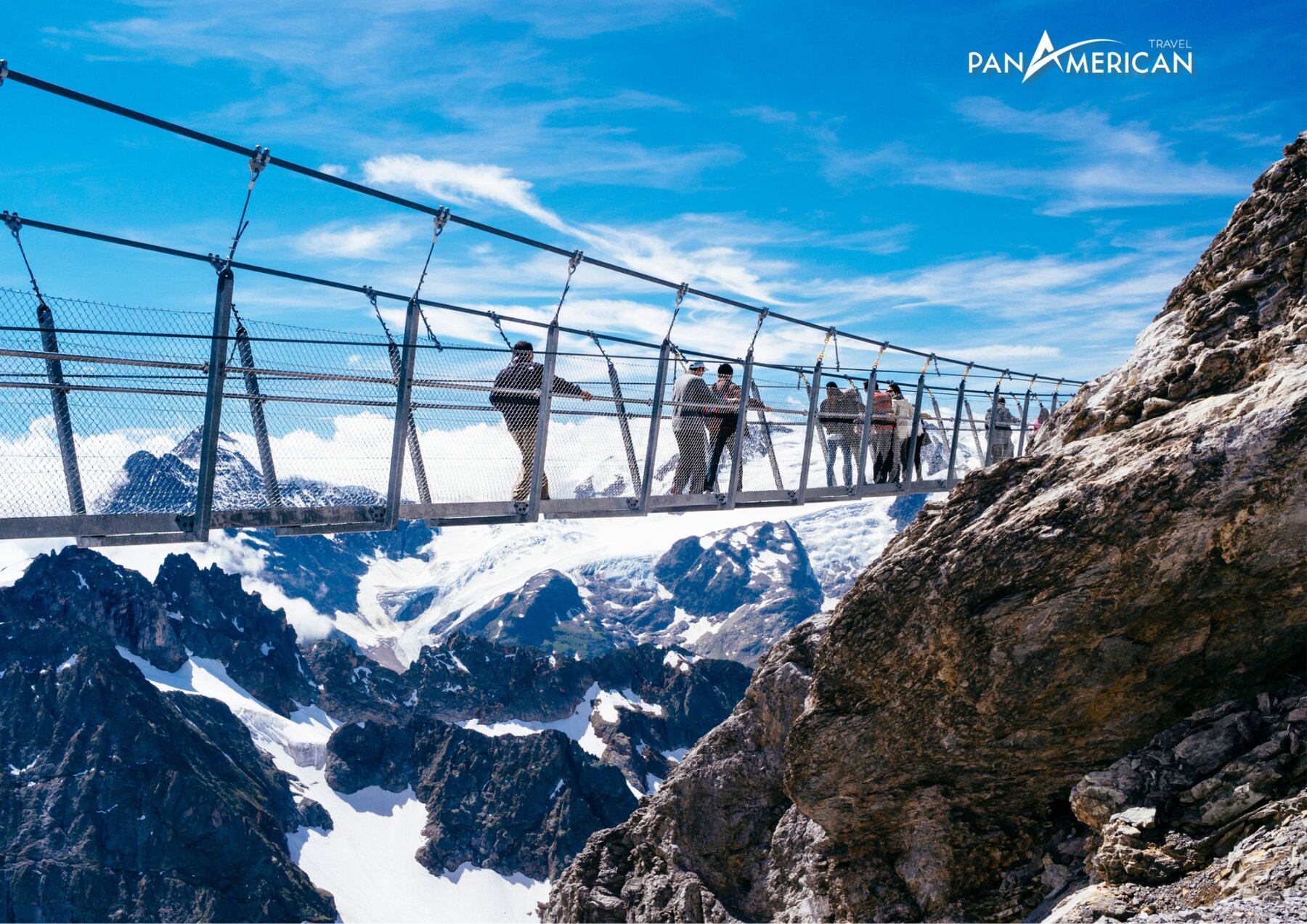 Cầu đi bộ và cầu treo Titlis Cliff - Cầu đi bộ cao nhất châu Âu