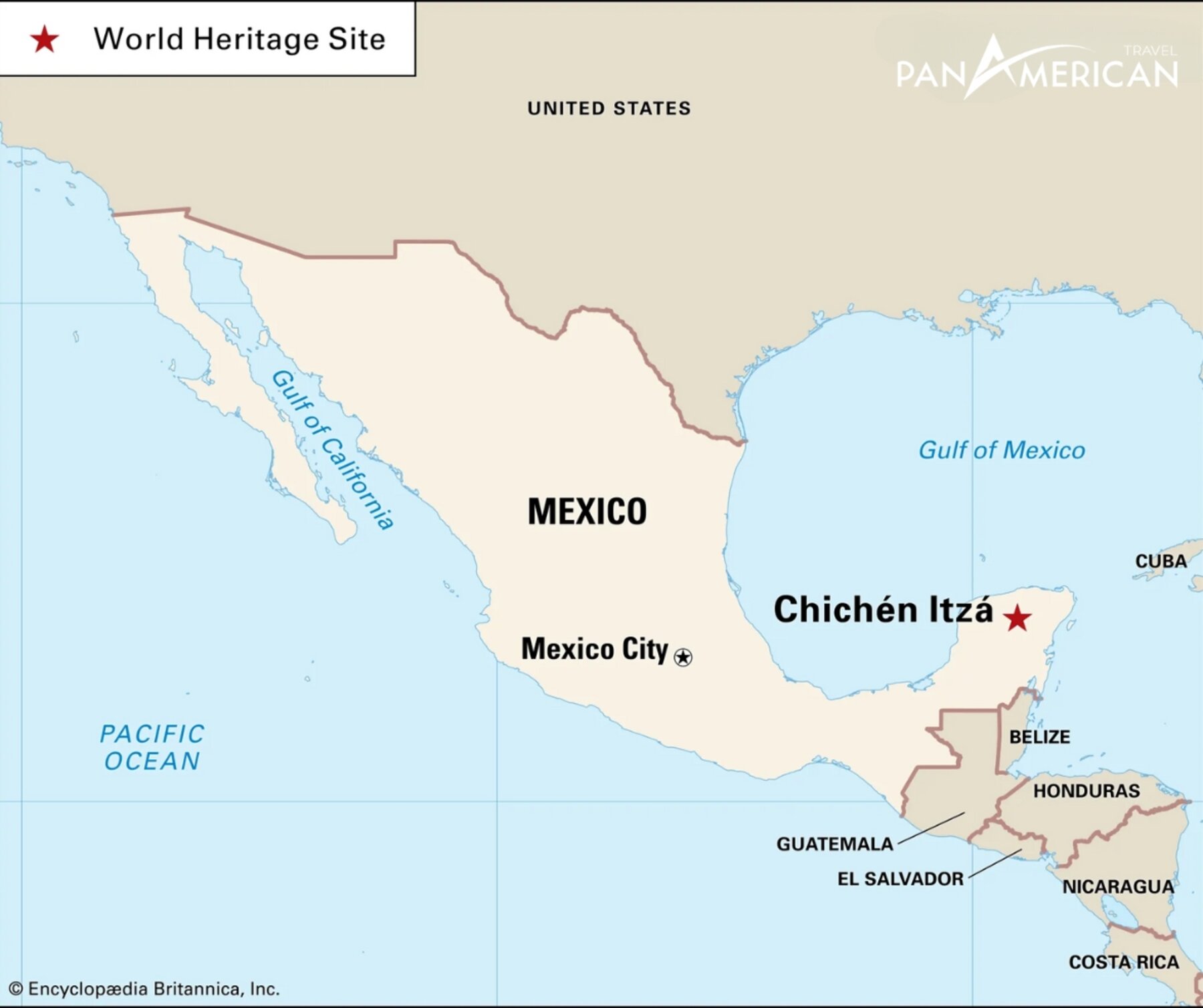 Chichen Itza nằm ở phía bắc bán đảo Yucatan