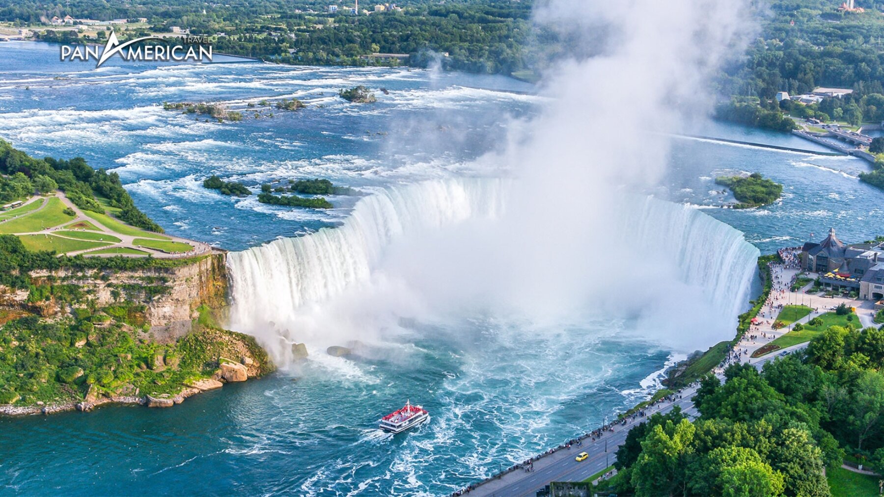 Thác Niagara bờ Canada nhìn từ phía Mỹ 