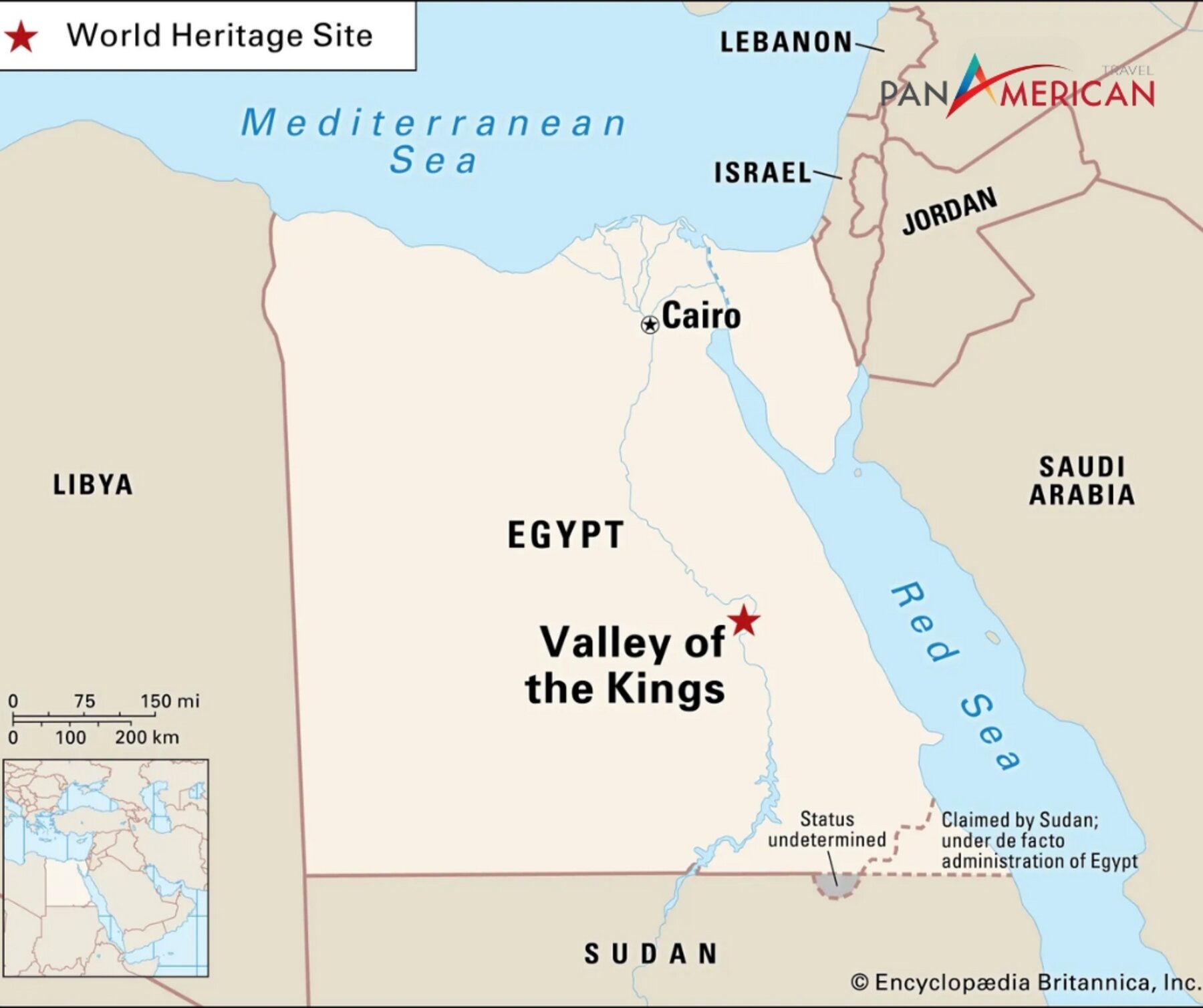 Thung lũng Các Vị Vua nằm ở miền Nam Ai Cập 