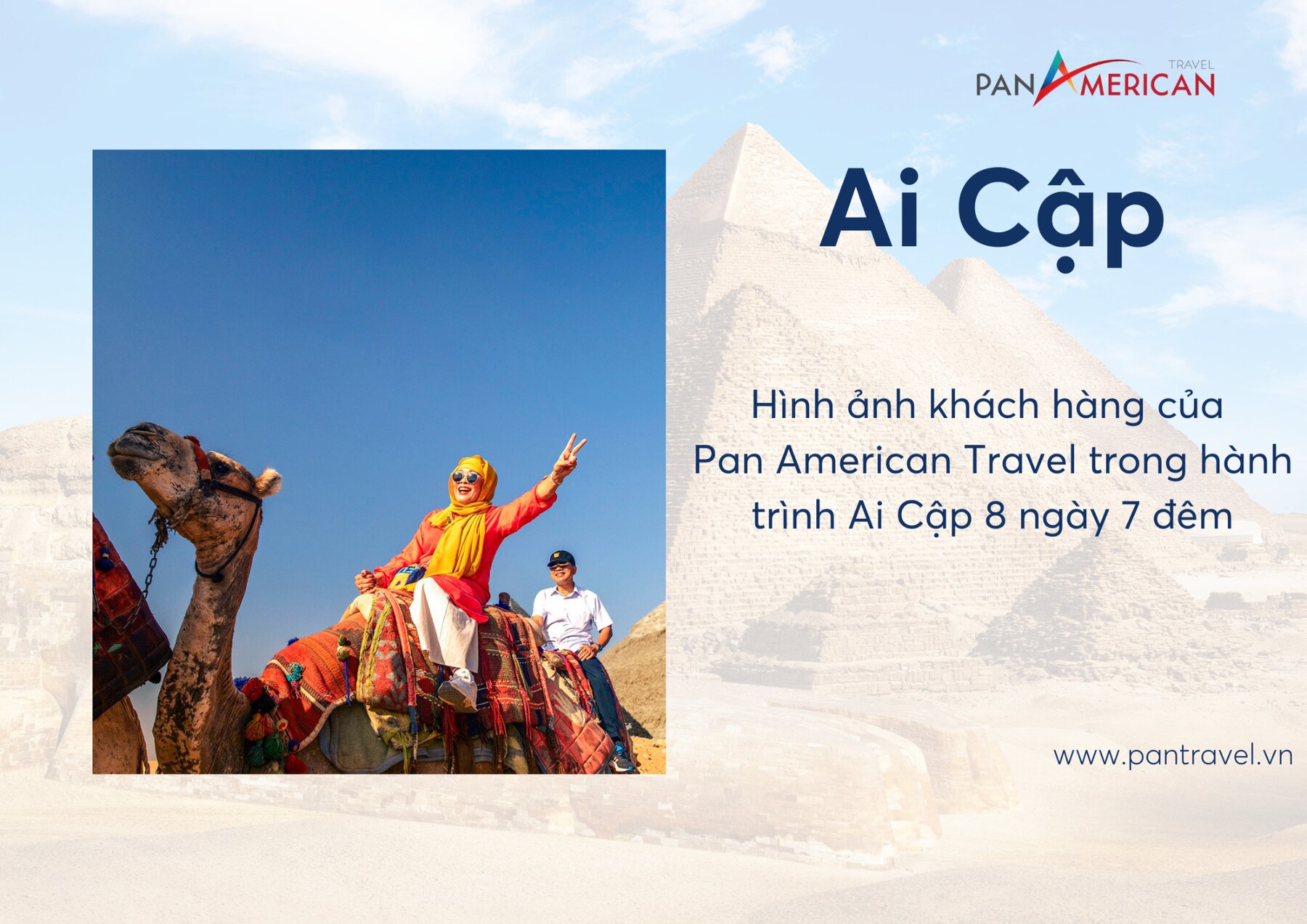 Hình ảnh khách hàng của Pan American Travel trong tour du lịch châu Phi - Hành trình khám phá Ai Cập cổ đại 8 ngày 7 đêm.