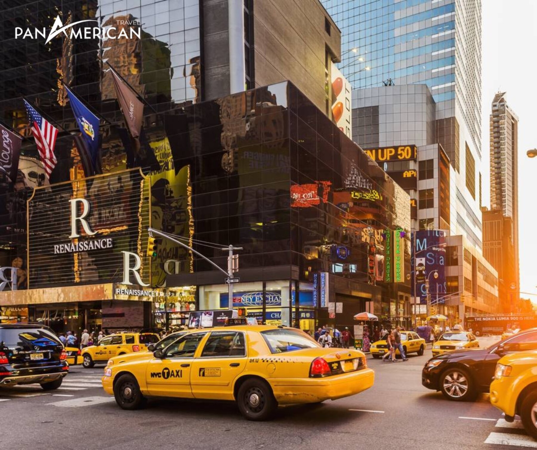 Taxi vàng đặc trưng ở New York
